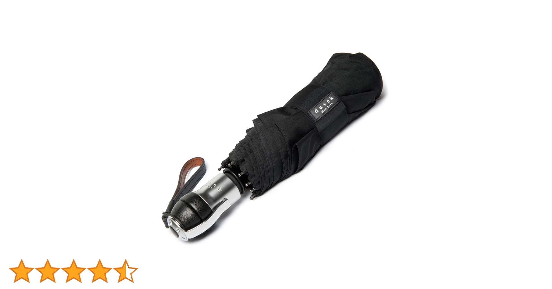 Amazon | DAVEK Solo Regenschirm (klassisches schwarz